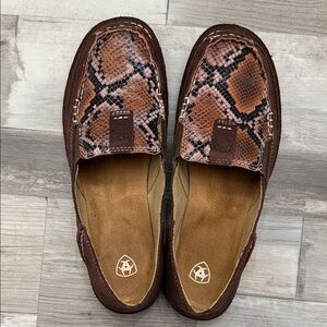 Ariat Brown and Black Snake Print Cruisers